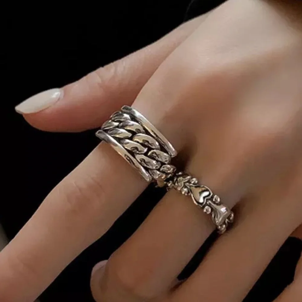 ✨Insta chain sterling silver adjustable ring - Picture 4 of 5